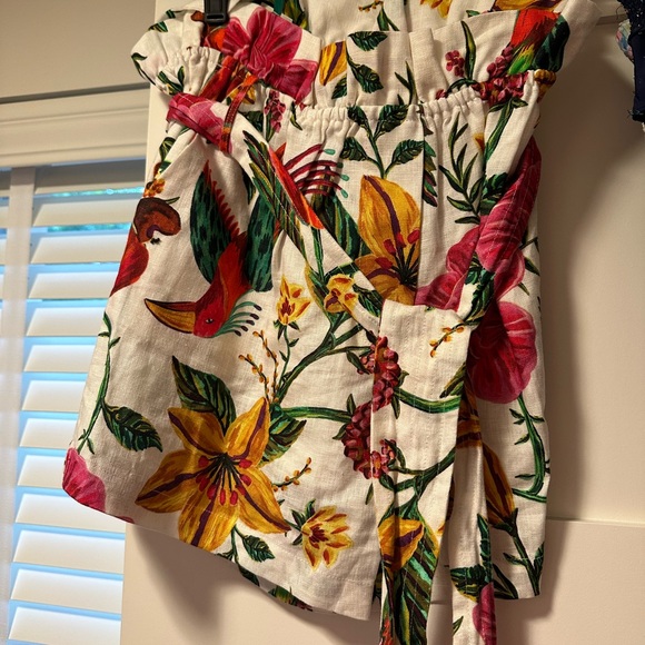 Farm Rio shorts with beaded fringe ties - Picture 2 of 3